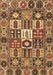 Machine Washable Persian Brown Traditional Rug, wshtr4102brn