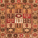 Serging Thickness of Persian Orange Traditional Rug, tr4102org