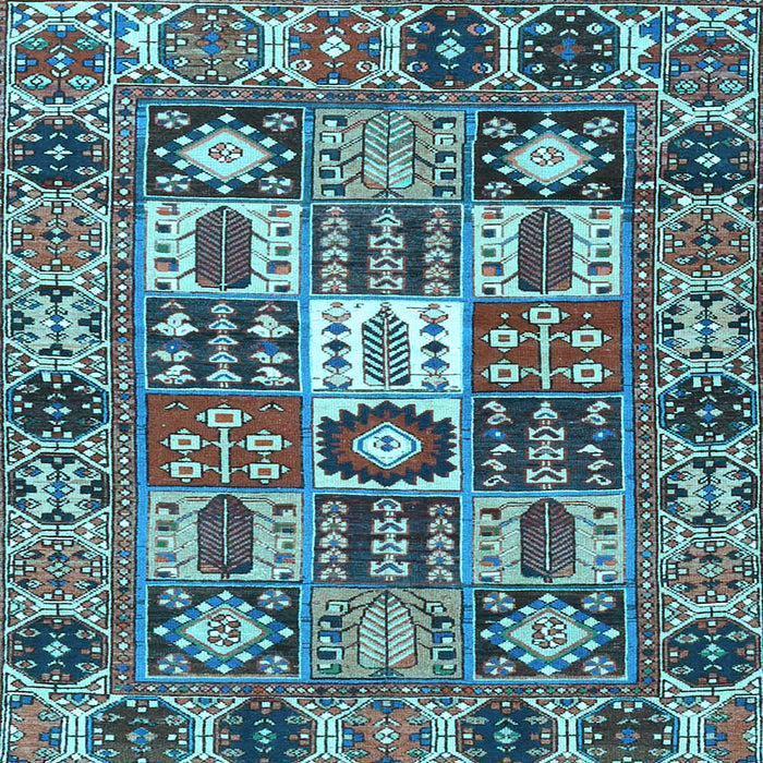 Square Persian Light Blue Traditional Rug, tr4102lblu