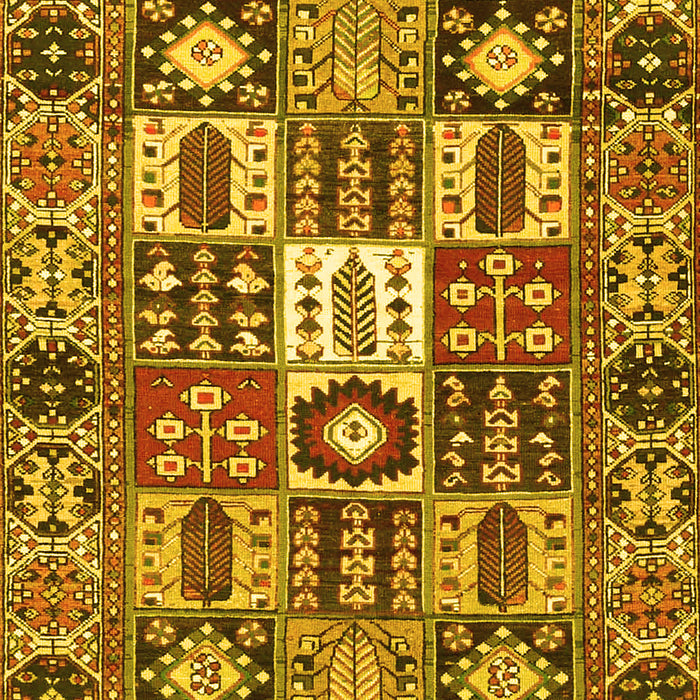 Machine Washable Persian Yellow Traditional Rug, wshtr4102yw