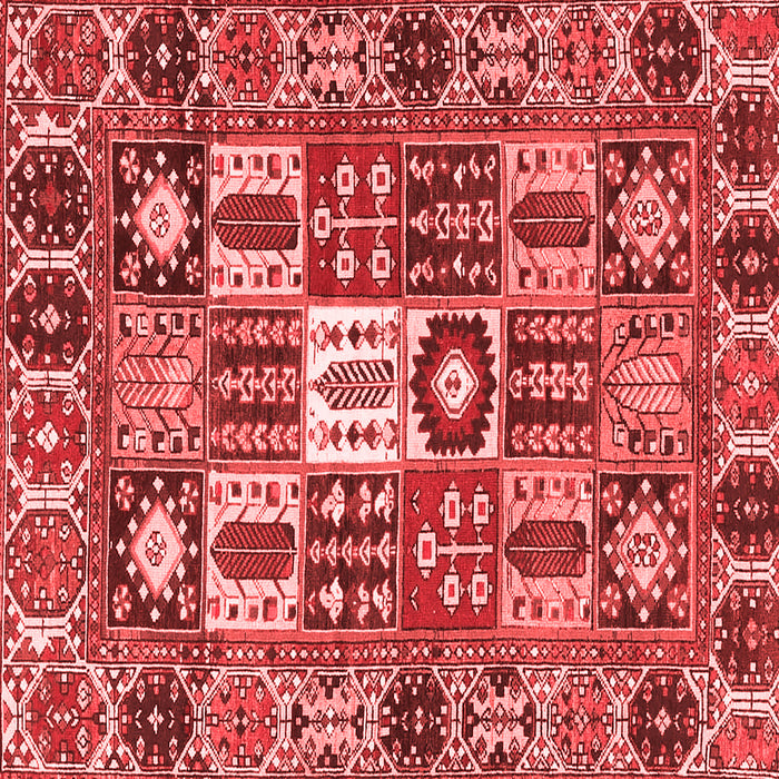 Machine Washable Persian Red Traditional Rug, wshtr4102red