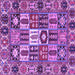 Square Persian Purple Traditional Rug, tr4102pur