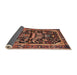 Sideview of Traditional Sunrise Orange Persian Rug, tr4103