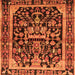 Serging Thickness of Persian Orange Traditional Rug, tr4103org