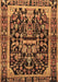 Machine Washable Persian Brown Traditional Rug, wshtr4103brn