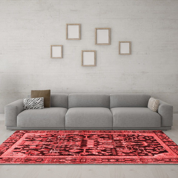 Traditional Red Washable Rugs
