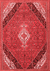 Medallion Red Traditional Rug, tr4104red