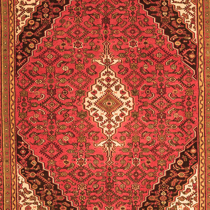 Medallion Orange Traditional Rug, tr4104org