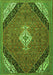 Medallion Green Traditional Rug, tr4104grn