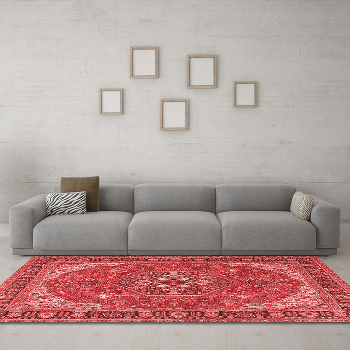 Traditional Red Washable Rugs