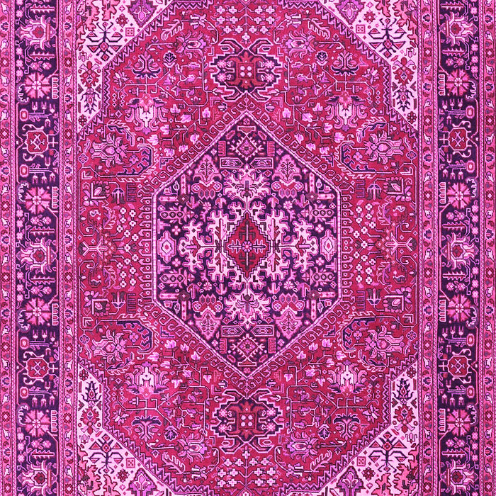 Medallion Pink Traditional Rug, tr4105pnk