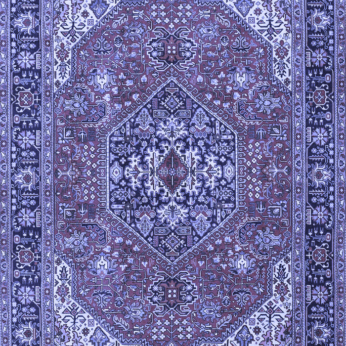 Medallion Blue Traditional Rug, tr4105blu