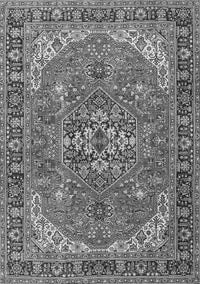 Medallion Gray Traditional Rug, tr4105gry