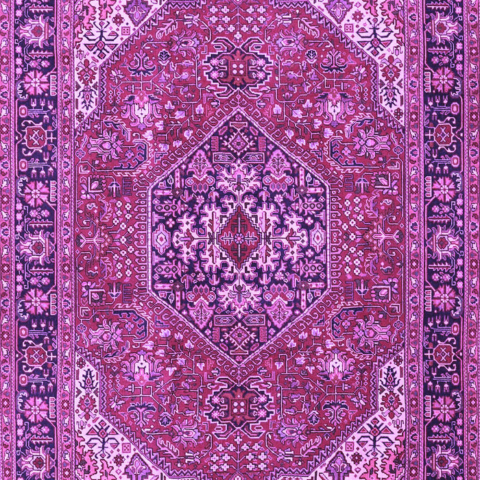 Medallion Purple Traditional Rug, tr4105pur