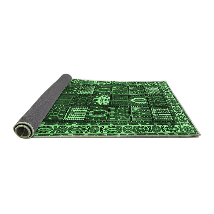 Sideview of Persian Emerald Green Traditional Rug, tr4106emgrn
