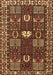 Machine Washable Persian Brown Traditional Rug, wshtr4106brn