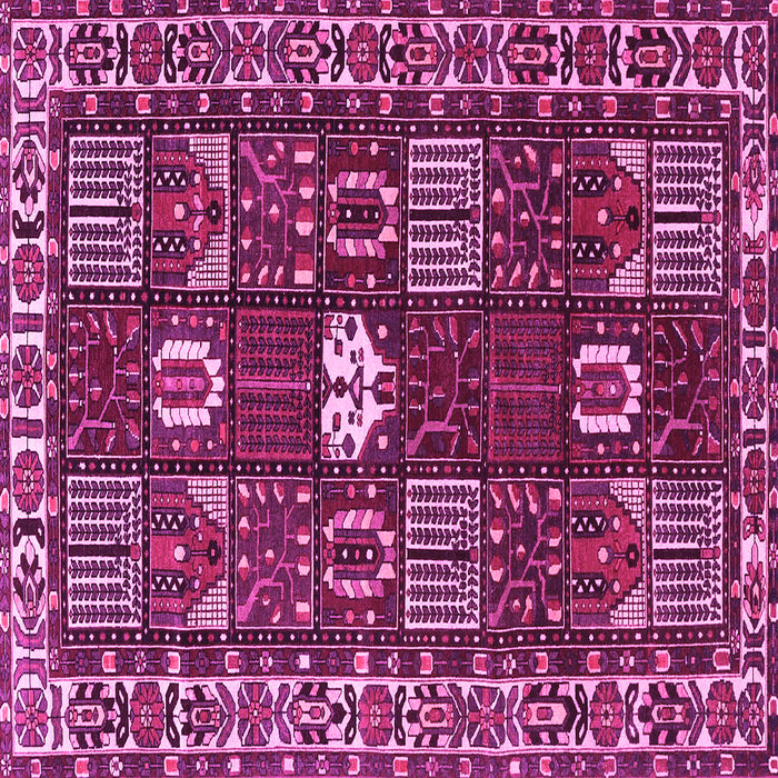 Square Persian Pink Traditional Rug, tr4106pnk
