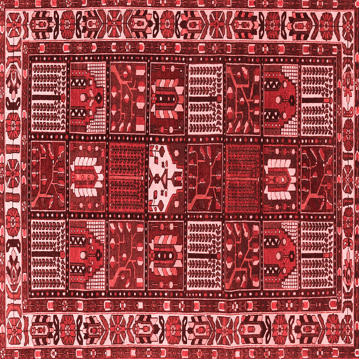 Machine Washable Persian Red Traditional Rug, wshtr4106red