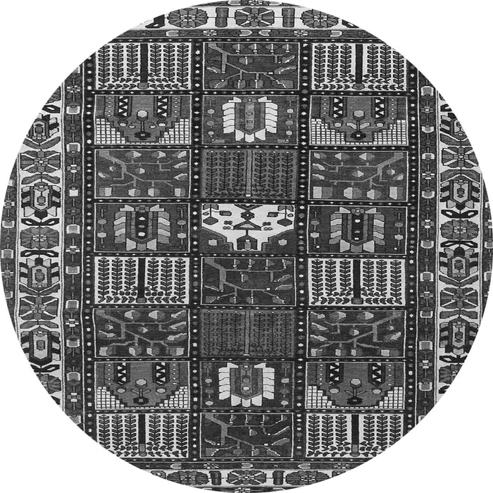 Machine Washable Persian Gray Traditional Rug, wshtr4106gry