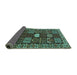 Sideview of Persian Turquoise Traditional Rug, tr4106turq