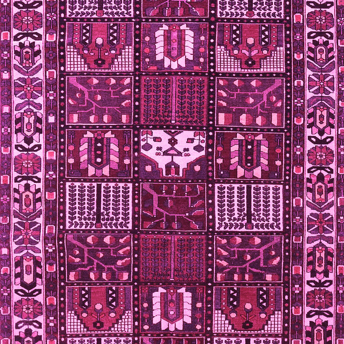 Machine Washable Persian Pink Traditional Rug, wshtr4106pnk