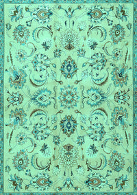 Persian Turquoise Traditional Rug, tr4107turq