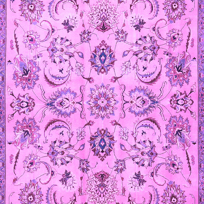 Machine Washable Persian Purple Traditional Area Rugs, wshtr4107pur