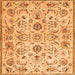 Serging Thickness of Persian Orange Traditional Rug, tr4107org