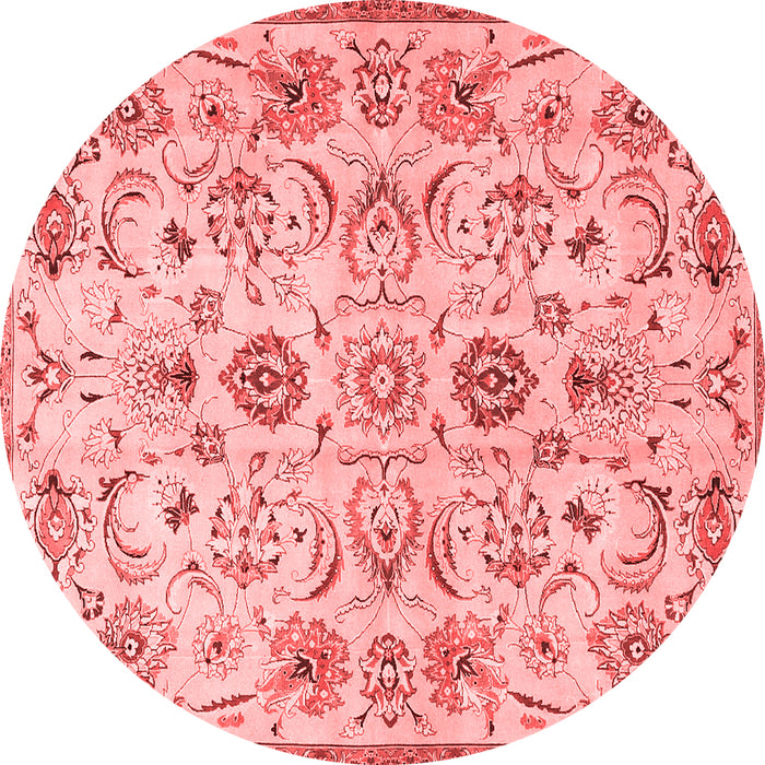 Machine Washable Persian Red Traditional Rug, wshtr4107red