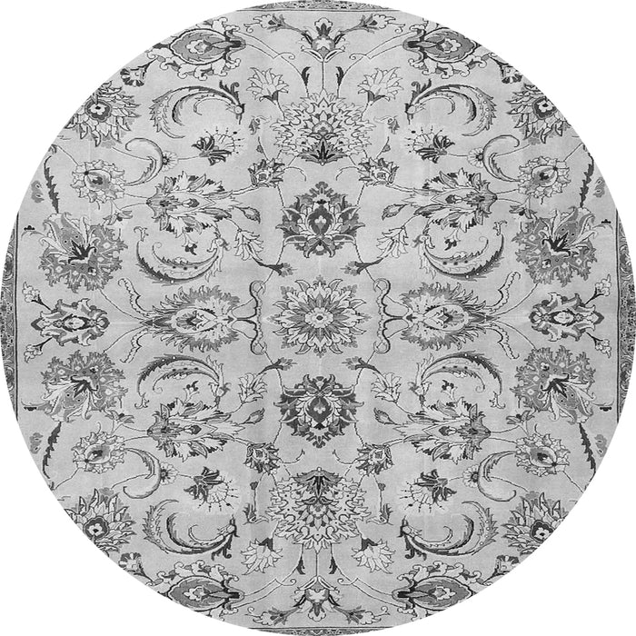 Machine Washable Persian Gray Traditional Rug, wshtr4107gry