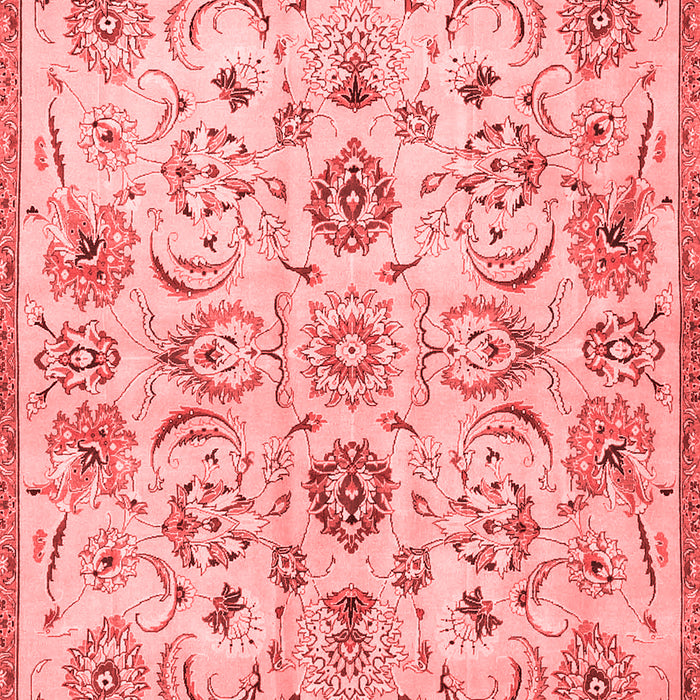 Machine Washable Persian Red Traditional Rug, wshtr4107red