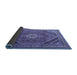 Sideview of Persian Blue Traditional Rug, tr4108blu