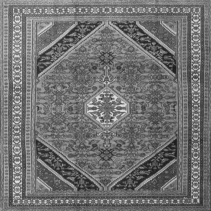 Serging Thickness of Persian Gray Traditional Rug, tr4108gry