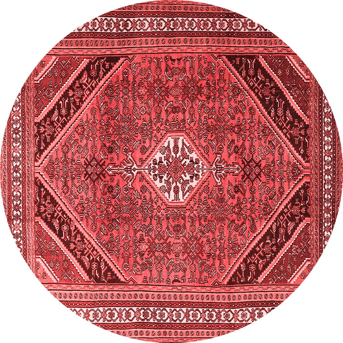 Machine Washable Persian Red Traditional Rug, wshtr4108red