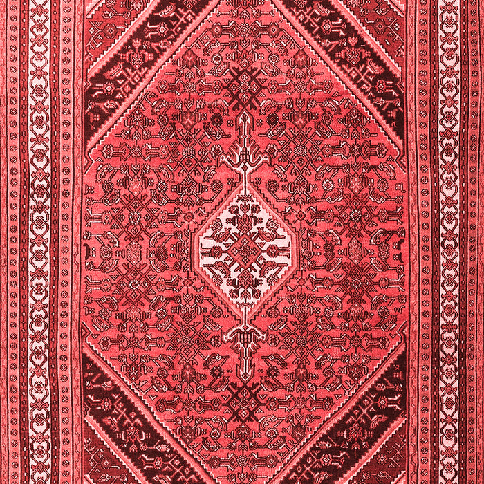 Machine Washable Persian Red Traditional Rug, wshtr4108red