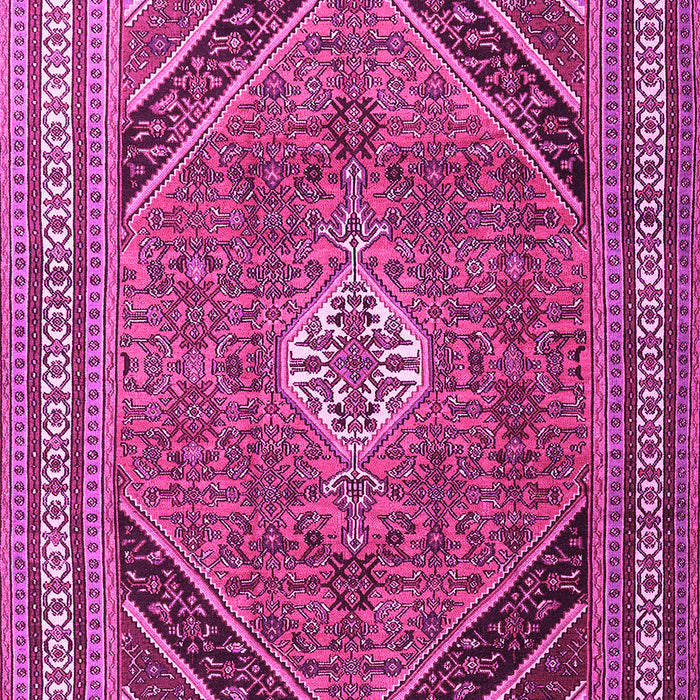 Machine Washable Persian Pink Traditional Rug, wshtr4108pnk