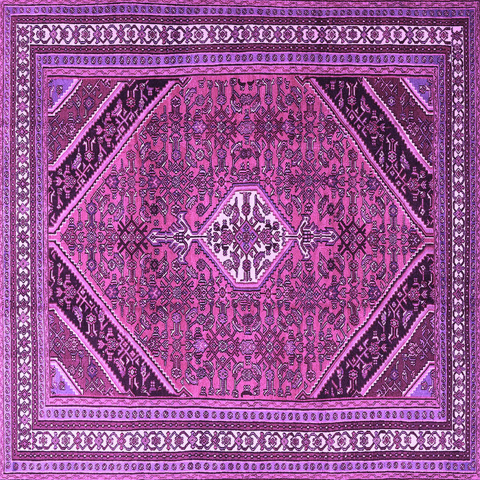 Square Persian Purple Traditional Rug, tr4108pur