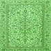 Serging Thickness of Persian Green Traditional Rug, tr4109grn