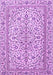 Machine Washable Persian Purple Traditional Area Rugs, wshtr4109pur