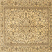 Square Persian Brown Traditional Rug, tr4109brn