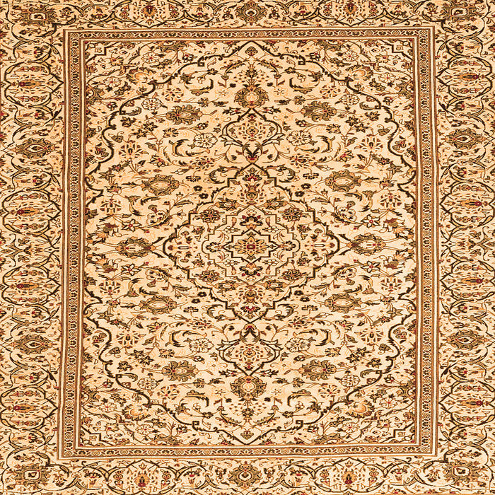 Serging Thickness of Persian Orange Traditional Rug, tr4109org