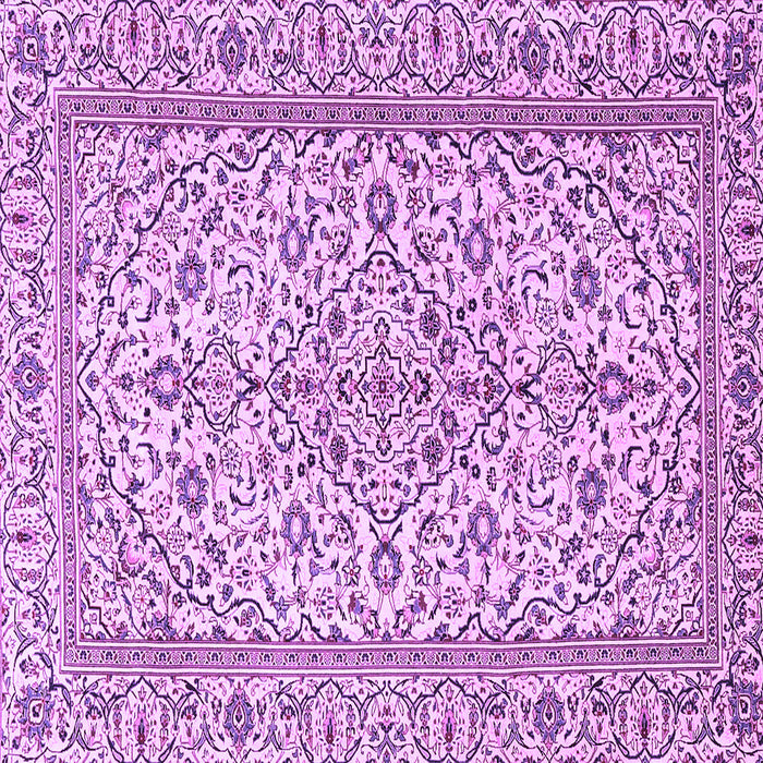 Square Machine Washable Persian Purple Traditional Area Rugs, wshtr4109pur