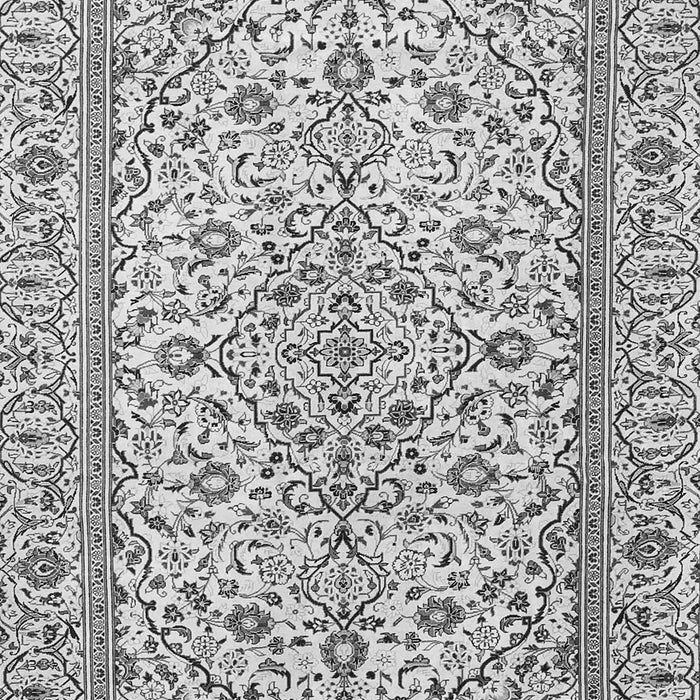 Serging Thickness of Machine Washable Persian Gray Traditional Rug, wshtr4109gry