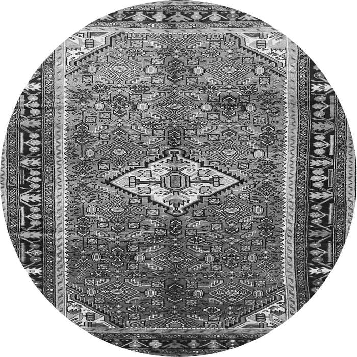 Machine Washable Persian Gray Traditional Rug, wshtr410gry
