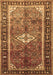 Machine Washable Persian Brown Traditional Rug, wshtr410brn