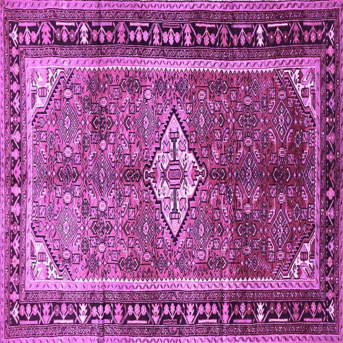 Square Persian Purple Traditional Rug, tr410pur