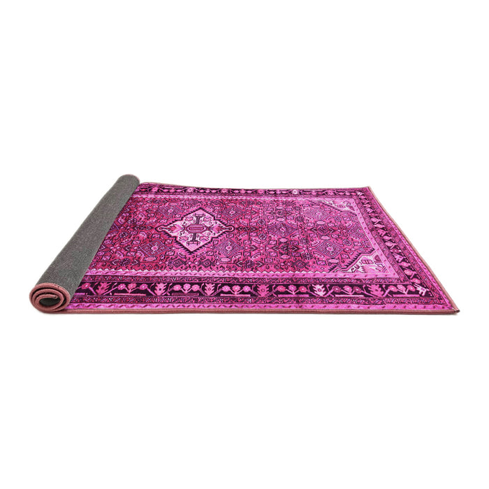 Sideview of Persian Pink Traditional Rug, tr410pnk