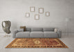 Machine Washable Persian Brown Traditional Rug in a Living Room,, wshtr410brn