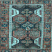 Square Persian Light Blue Traditional Rug, tr4110lblu