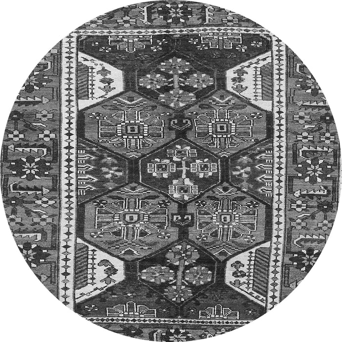Machine Washable Persian Gray Traditional Rug, wshtr4110gry